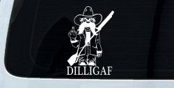 DILLIGAF Do I Look Like I Give A F Funny Car or Truck Window Decal Sticker