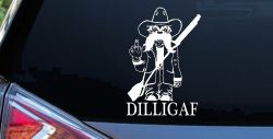 DILLIGAF Do I Look Like I Give A F Funny Car or Truck Window Decal Sticker