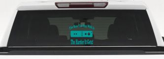 The More You Play With It Wii Video Games Funny Car or Truck Window Decal Sticker (Turquoise)