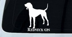 Redneck GPS Coon Dog Country Car or Truck Window Decal Sticker