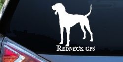 Redneck GPS Coon Dog Country Car or Truck Window Decal Sticker