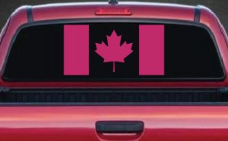 Flag Of Canada Maple Leaf (Hot Pink)