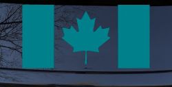 Flag Of Canada Maple Leaf (Turquoise Blue)