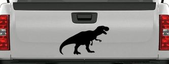 T Rex Funny Car or Truck Window Vinyl Decal Sticker (Black)