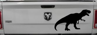 T Rex Funny Car or Truck Window Vinyl Decal Sticker (Matte Black)