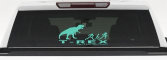 T Rex Wants Your Stick Family Funny Car or Truck Window Decal Sticker (Mint)