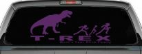 T Rex Wants Your Stick Family Funny Car or Truck Window Decal Sticker (Violet)