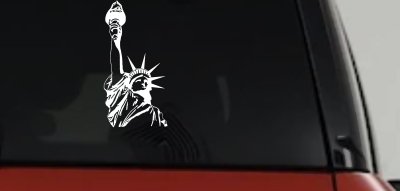 Statue Of Liberty  Patriotic Car or Truck Window Vinyl Decal Sticker