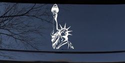 Statue Of Liberty  Patriotic Car or Truck Window Decal Sticker