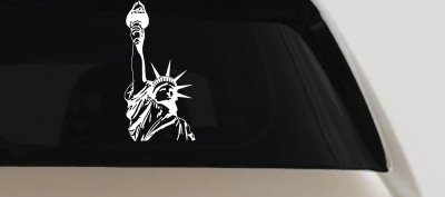 Statue Of Liberty  Patriotic Car or Truck Window Vinyl Decal Sticker