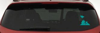 Battle Of Iwo Jima  Military Car or Truck Window Vinyl Decal Sticker (Turquoise)