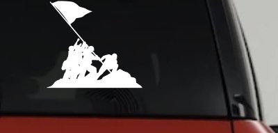 Battle Of Iwo Jima  Military Car or Truck Window Vinyl Decal Sticker