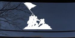 Battle Of Iwo Jima  Military Car or Truck Window Decal Sticker