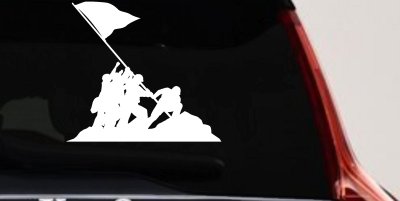 Battle Of Iwo Jima  Military Car or Truck Window Vinyl Decal Sticker