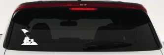 Battle Of Iwo Jima  Military Car or Truck Window Vinyl Decal Sticker (White)