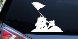 Battle Of Iwo Jima  Military Car or Truck Window Decal Sticker