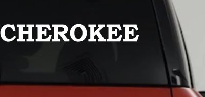 Cherokee native American Indian Car or Truck Window Vinyl Decal Sticker