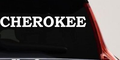 Cherokee native American Indian Car or Truck Window Vinyl Decal Sticker