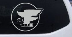 69th Bomb Squadron Military Car or Truck Window Vinyl Decal Sticker (Light Gray)