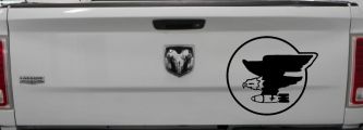 69th Bomb Squadron Military Car or Truck Window Decal Sticker (Matte Black)