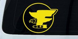 69th Bomb Squadron Military Car or Truck Window Decal Sticker (Yellow)