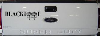 Blackfoot Tribe Dreamcatcher Native American Indian Dream Catcher Car or Truck Window Decal Sticker (Black)
