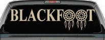 Blackfoot Tribe Dreamcatcher Native American Indian Dream Catcher Car or Truck Window Decal Sticker (Desert Sand)