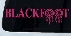Blackfoot Tribe Dreamcatcher Native American Indian Dream Catcher Car or Truck Window Vinyl Decal Sticker (Hot Pink)