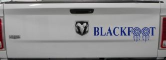 Blackfoot Tribe Dreamcatcher Native American Indian Dream Catcher Car or Truck Window Decal Sticker (Navy)