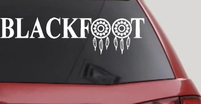 Blackfoot Tribe Dreamcatcher Native American Indian Dream Catcher Car or Truck Window Vinyl Decal Sticker