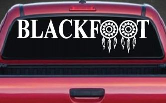 Blackfoot Tribe Dreamcatcher Native American Indian Dream Catcher Car or Truck Window Decal Sticker