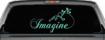 Imagine Car or Truck Window Decal Sticker (Mint)