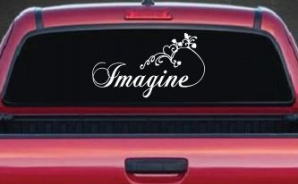 Imagine Car or Truck Window Decal Sticker