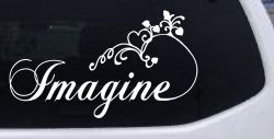 Imagine Car or Truck Window Decal Sticker