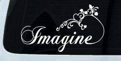 Imagine Car or Truck Window Decal Sticker