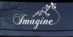 Imagine Car or Truck Window Decal Sticker