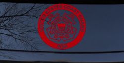 Coast Guard Son Military Car or Truck Window Vinyl Decal Sticker (Red)