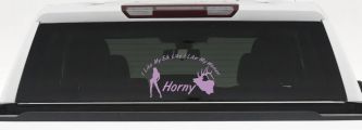 I Like My Elk Like I Like My Women Horny Funny Hunting Car or Truck Window Vinyl Decal Sticker (Lilac)