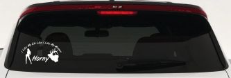 I Like My Elk Like I Like My Women Horny Funny Hunting Car or Truck Window Vinyl Decal Sticker (White)