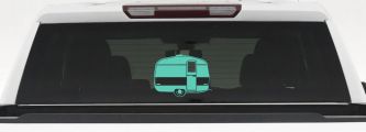 Camper Trailer Car or Truck Window Vinyl Decal Sticker (Mint)