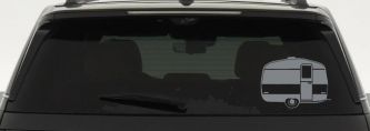 Camper Trailer Car or Truck Window Decal Sticker (Telegrey)
