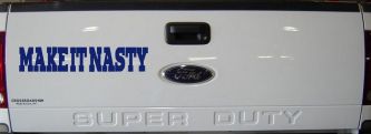 Make It Nasty Country Car or Truck Window Decal Sticker (Navy)