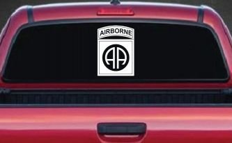 82nd Airborne Military Car or Truck Window Decal Sticker