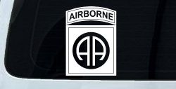 82nd Airborne Military Car or Truck Window Decal Sticker
