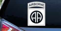 82nd Airborne Military Car or Truck Window Decal Sticker