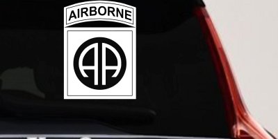 82nd Airborne Military Car or Truck Window Vinyl Decal Sticker