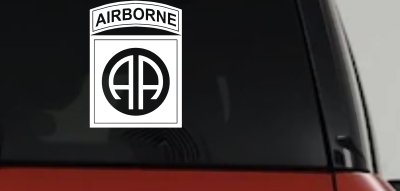 82nd Airborne Military Car or Truck Window Vinyl Decal Sticker