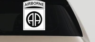 82nd Airborne Military Car or Truck Window Vinyl Decal Sticker