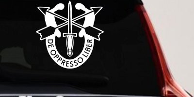 Army Special Forces Crest Military Car or Truck Window Vinyl Decal Sticker