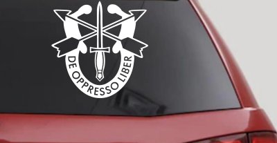 Army Special Forces Crest Military Car or Truck Window Vinyl Decal Sticker